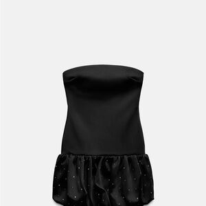 Zara Elegant Black Evening Dress